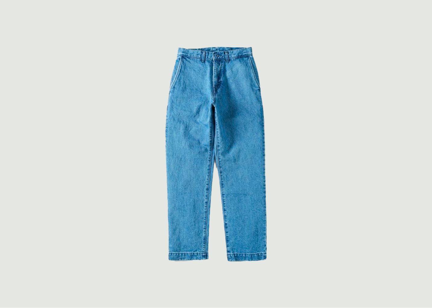 Kouzo faded wide-leg jeans (楮-コウゾ) - Japan Blue Jeans